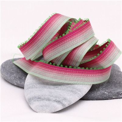 10mm Ombre Ribbon - Rose to Mint